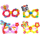 Creative EVA Diamond Glasses DIY Kit Kids Art Craft Toy Handicraft Cartoon Animal Glasses Children Birthday Gift School Supplies