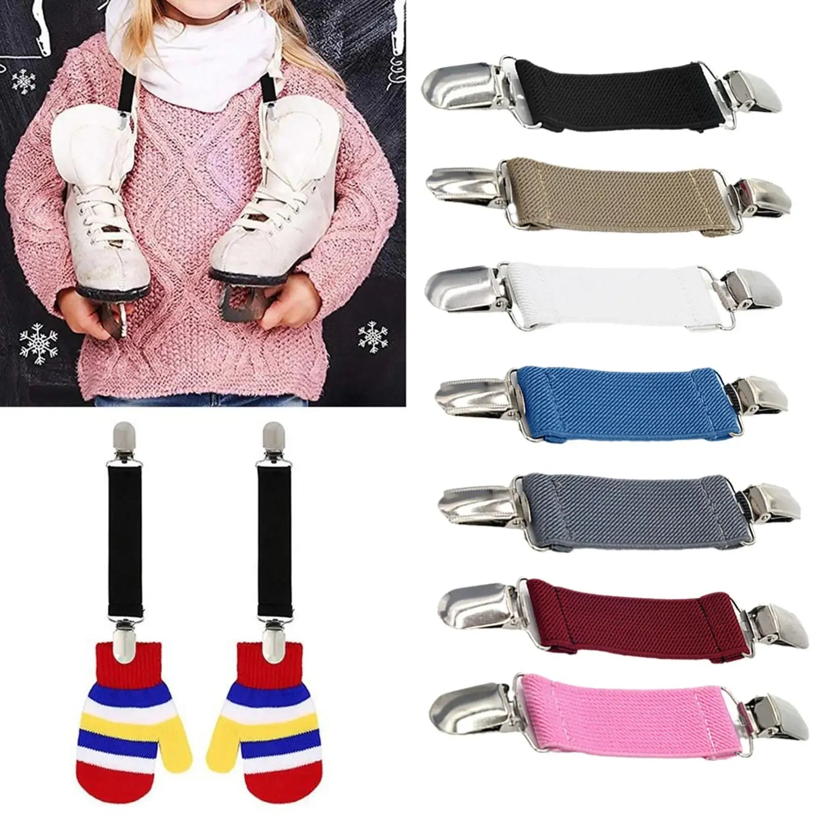 Retro Women Fit Dress Cinch Clips Cardigan Sweater Blouse Shawl Clips Shirt Collar Duck Clip Clasps Charm Clothes Accessories