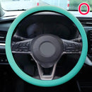 Car Silicone Steering Wheel Cover Men's And Women's Summer Fashion Sweat Wicking Non-slip All-season Model Thin And Soft