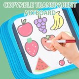 Livro de Desenho Apagável para Crianças e Bebês – Blocos de Desenho Reutilizáveis com 12 Canetas Aquareláveis – Brinquedo Pré-Escolar e Kit de Escrita e Pintura para Viagens