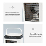 USB Portable Air Conditioner Fan Mini 3 Gears Home Desktop Cooling Fan LED Night Lamp Air Cooler for Room Office Camping 선풍기