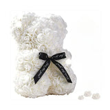 Urso de Pelúcia de Rosas Artificiais Eternas (Modelo 2026) – Presente e Decoração para Dia das Mães, Aniversários, Dia dos Namorados e Datas Especiais
