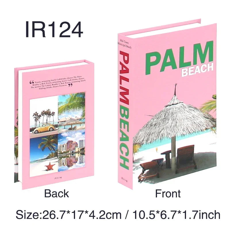 Travel Series Fake Book Decoration Coffee Table Living Room Fashion Fake Book Storage Box Decor Model Room IBIZA CAPRI