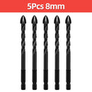 Cross Hex Drill Bit Set For Concrete Porcelain Tile Glass Metal Professional Multifunction Drill Bits Kit Tools Carbide Drills