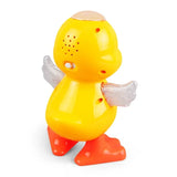 Pato eléctrico bailarín, divertido, parpadeante, con luz intermitente, sacude el cuerpo, lindo animal de dibujos animados musical, juguete educativo, regalo para niños