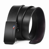 Cinturones de marca famosa para hombre, cinturones de cuero genuino de lujo de calidad, correa de metal con hebilla automática.