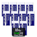 1/10/30pcs 2B Eraser Clean and Mess Free Student Exam Office Sketch Soft Eraser for Kids Correction Supplies Pencil Rubber