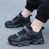 Children's Fashion Sports Shoes Breathable Student Black School Walking Shoes Anti-skid Boys & Girls Casual Running Sneaker
