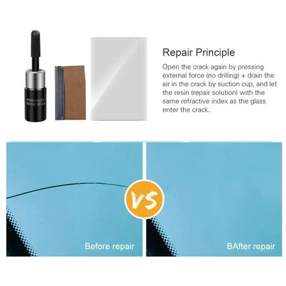 Carro pára-brisa rachado ferramenta de reparo, Auto vidro Nano Repair Fluid, Janela Scratch Restaurar, DIY Acessórios, Nova atualização