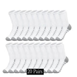 Calcetines deportivos clásicos unisex para hombre, 10, 20 o 30 pares, para correr, baloncesto, antideslizantes, transpirables y para exteriores.