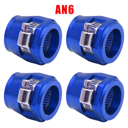 4pc an4 an6 an8 an10 an12 braçadeira de acabamento de mangueira de carro radiador modificado clipe de tubo de combustível fivela universal braçadeiras de mangueira finalizador de extremidade de óleo