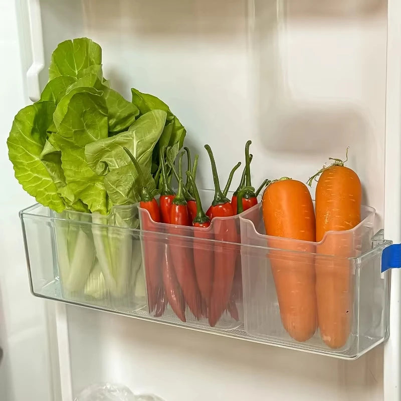 1PCS Refrigerator Side Door Storage Box Food Vegetable Fruit Eggs Fresh Organizer Household Kitchen Fridge Containers Boxes
