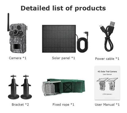 INQMEGA4G 2K 5MP PIR Motion Activated  Trigger Time Night Vision IP66 Hunting Trail Wildlife Battery Solar Camera Forest