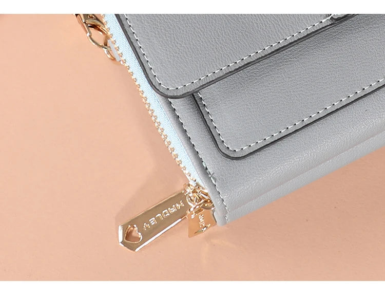 Nuevos bolsos de piel sintética para mujer, multifuncionales, de gran capacidad, tipo bandolera, a la moda, para teléfono