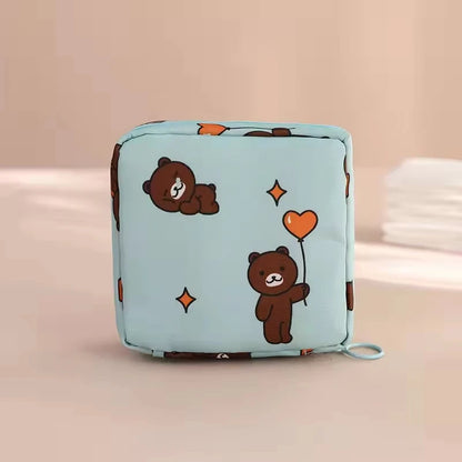 Women Girls Tampon Storage Bag Cosmetic Bag Organizer Bag Organizer Case Sanitary Pad Pouch Napkin Cosmetic Bags Tampon Holder