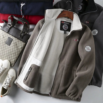 Chaqueta informal de marca FGKKS 2023 para hombre, chaqueta de lana gruesa, diseño de alta calidad, chaqueta cálida de moda para hombre