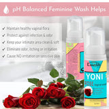 Feminine Intimate Yoni Wash Natural Washing Foam Vaginal Herbs Washer Hygiene Vagina Detox Cleaning Care for Women's Health 60ml