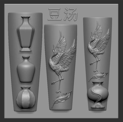 1Pc Chain Ice Flower Fox Spoon Fork Dragon Snake Butterfly 3D Acrylic Mold Nail Art Decorations  DIY Design Silicone Nails Mold