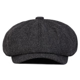 Unisex Retro Herringbone Newsboy Caps Men British Painters Hats Spring and Autumn Berets Hip Hop Berets