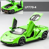 1:32 Lamborghinis LP770 LP750 Car Alloy Sports Car Model Diecast Sound Super Racing Lifting Tail Hot Car Wheel For Children Gift