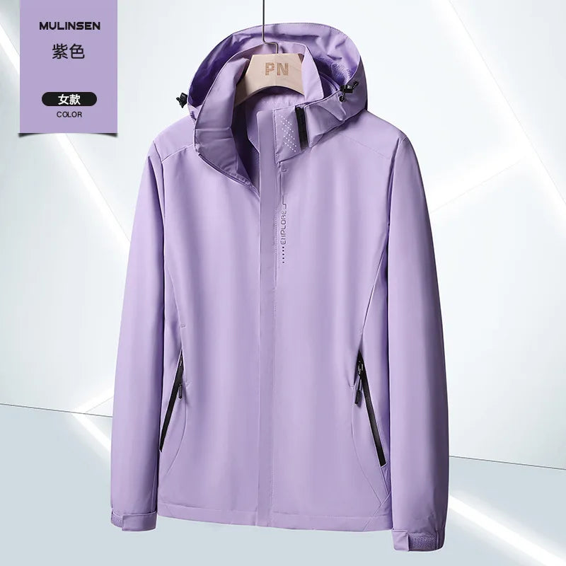 Men's Lightweight Waterproof Rain Jacket, Hooded Shell Outdoor Raincoat Hiking Windbreaker Jacket Coat