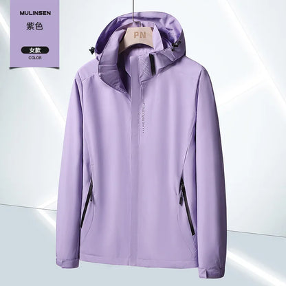 Men's Lightweight Waterproof Rain Jacket, Hooded Shell Outdoor Raincoat Hiking Windbreaker Jacket Coat