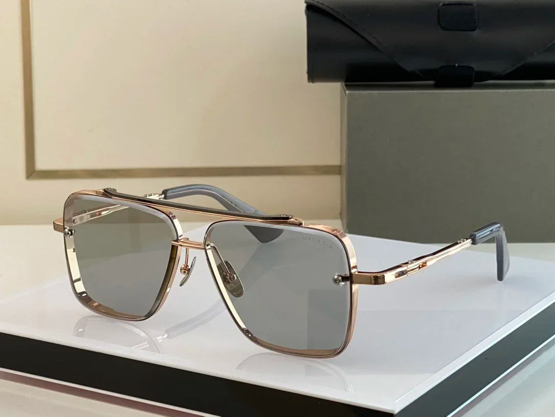 ADITA Mach Six Top High Quality Sunglasses for Men Titanium Style Fashion Design Sunglasses for Women with Box