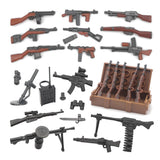 Military WW2 Tanks Tiger Sherman T34 Panzer Vehicle Airplane Army Soldier Weapons Model Building Block Brick Children Kids Toys