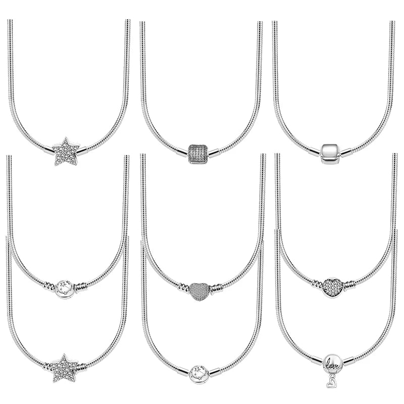 925 sterling silver bracelet for men and women, suitable for necklaces, elegant accessories, high-end boutique gifts, new 