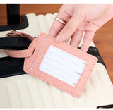 Fashionable new PU luggage tag, boarding pass for overseas travel, luggage tag, anti-loss name card, luggage tag