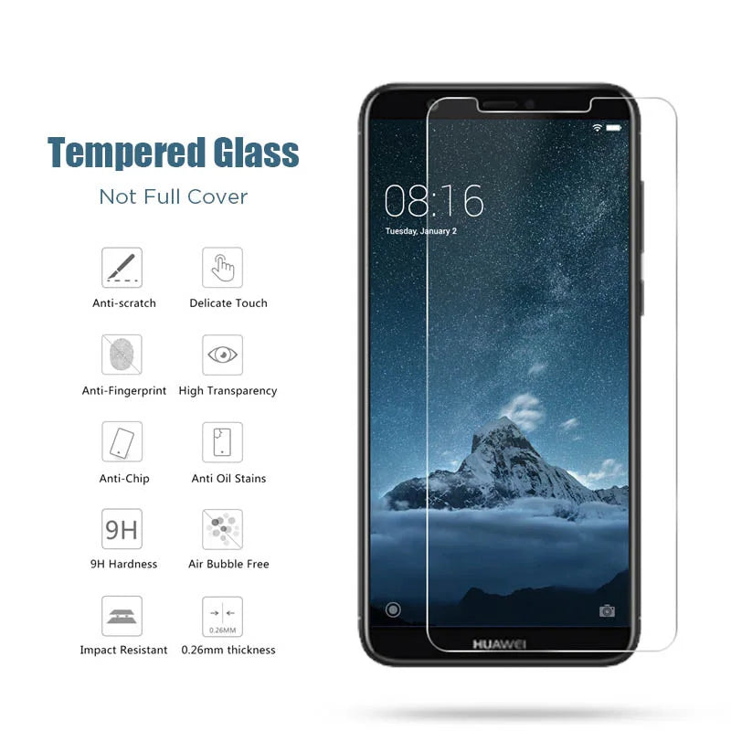 3PCS 2PCS Screen Protector for Huawei P30 P40 P20 Mate 20 Lite Y6 Y7 Tempered Glass on Huawei P Smart Z  2019 2021 Nova 5T Glass