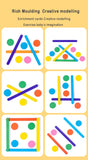 Early Learning Cognitive Rainbow Stick, Children's Color Matching Puzzle, Math Enlightenment, Puzzle Games, Montessori Block Toy