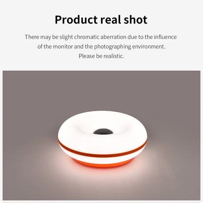Bauhaus table lamp USB plug bedroom bedside lamp living room dining room decoration donut ambient light（Not glass）