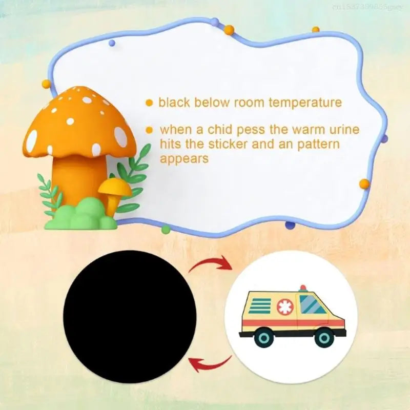 Reusable Funny Potty Training Stickers Magical Stickers for Boys Girls Potty F0T1