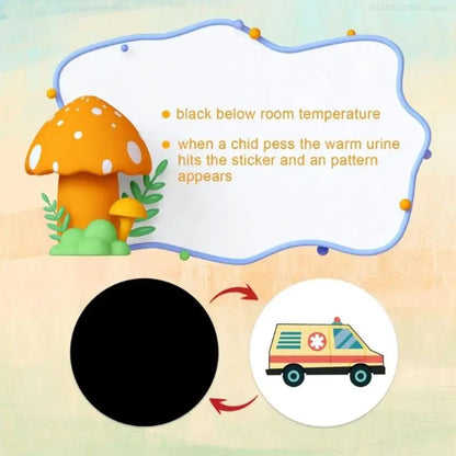 Reusable Funny Potty Training Stickers Magical Stickers for Boys Girls Potty F0T1