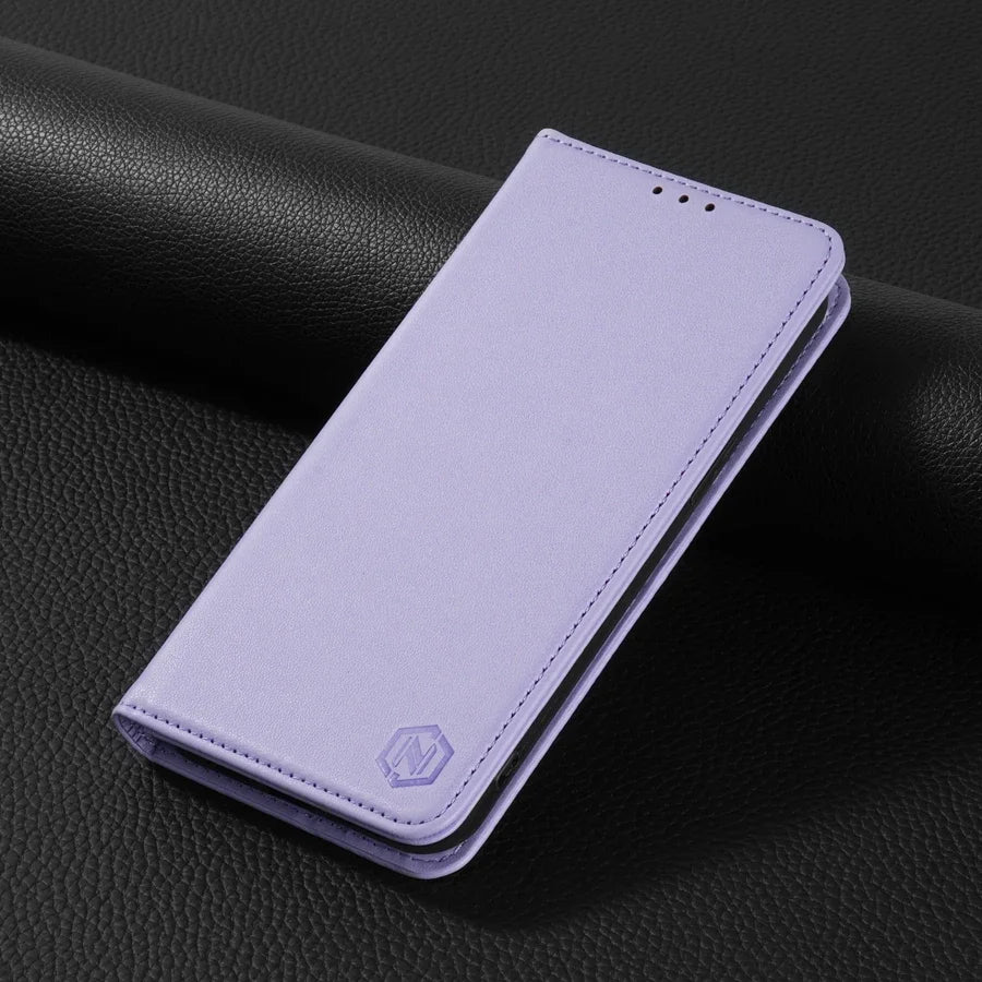 Wallet Skin friendly Magnetic Card Slot Flip Leather Case For Xiaomi 14T 13T 11T Poco X6 C65 C75 Redmi 14C 13C 13 12C 10C 9A 9C
