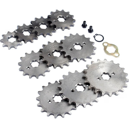 Roda dentada do motor dianteiro para Pit Dirt Bike, Acessórios de substituição, 420, 10, 12, 13, 14, 15, 16, 17, 18, 19 Dente, 17mm, 70cc, 110cc, 125cc