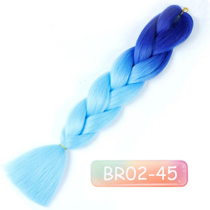 Lupu 24 "extensões de cabelo sintético longo ombre trança para mulheres preto roxo rosa azul loiro jumbo tranças suporte atacado