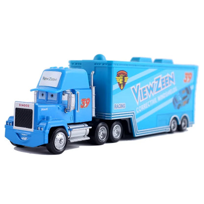 Disney Pixar Cars 2 3 Juguetes Rayo McQueen Camión Jackson Storm Tío Mack 1:55 Camión de fundición Modelo de remolque Niño niños Regalo