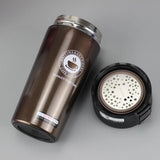 Taza de café de viaje Premium de acero inoxidable de 380ML, termo, termo, termo, botella de agua, taza de té, termo