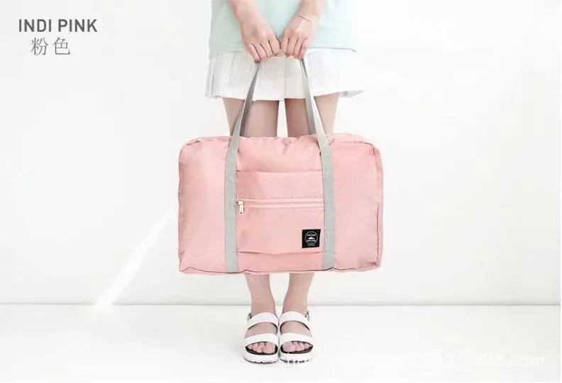 Foldable Travel Bags Nylon Large Capacity Bag Luggage WaterProof Handbags Women Men Travel Storage Clothes Packaging Organizer