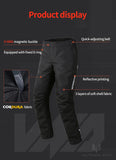 Winter Waterproof Motorcycle Overpants Quick Release Touring Moto Pants Men's Warm Windproof Motorbike Trousers CE Kneepads