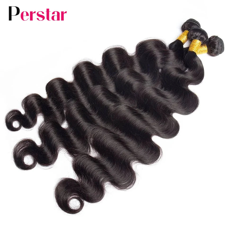 Kit mechas de cabelo humano ondulado com closure - body wave