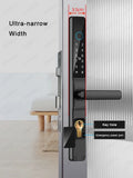 Waterproof Sliding Door Smart Lock TTLock App Alexa Fingerprint Digital Code RFID Card Anti-Lock Aluminum Glass Electronic Lock