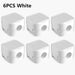 6pcs White
