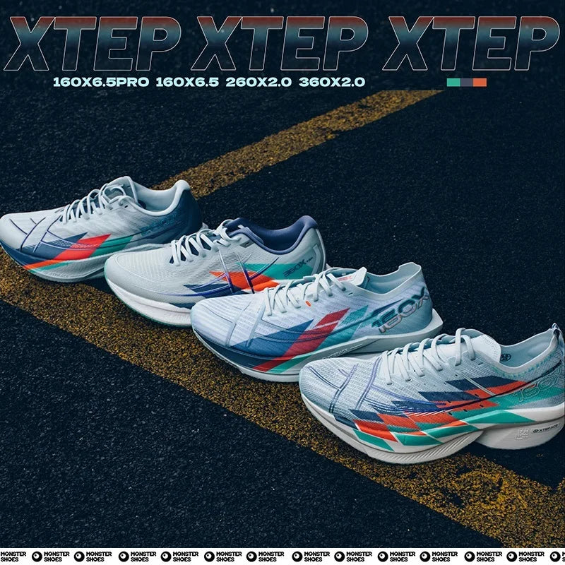 Xtep 360X 2.0 Professional Marathon Running Shoes For Men Racing Carbon Plate Shock Absorbent Sports Training Shoes 975219110035