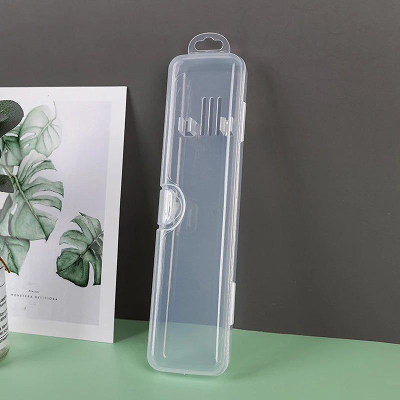 Transparent Toothbrush Box Portable Travel Organizer Case Plastic Toothpaste Holder Storage Container For Oral Hygiene