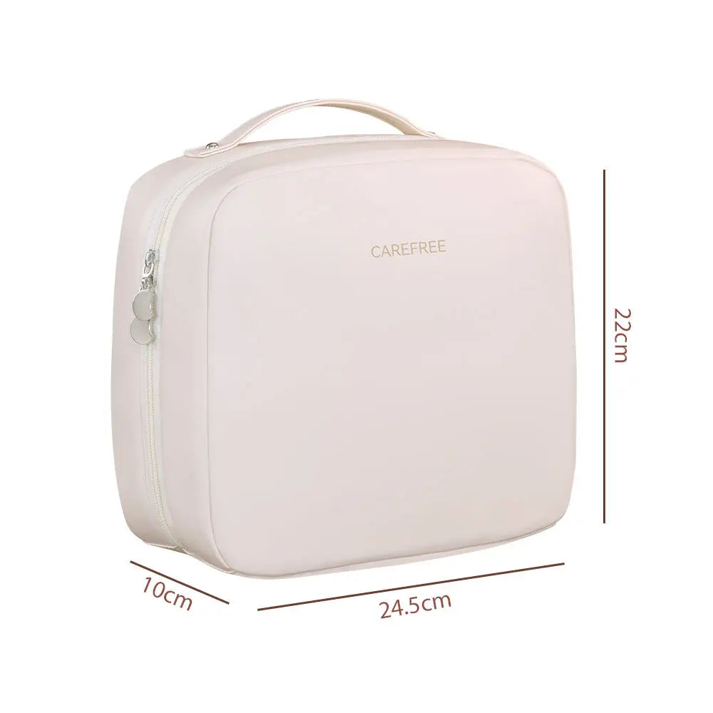 Professional Stand up Cosmetic Bag Large Capacity Travel Toiletry Organizer With Multiple Compartments Portable Storage Pouch