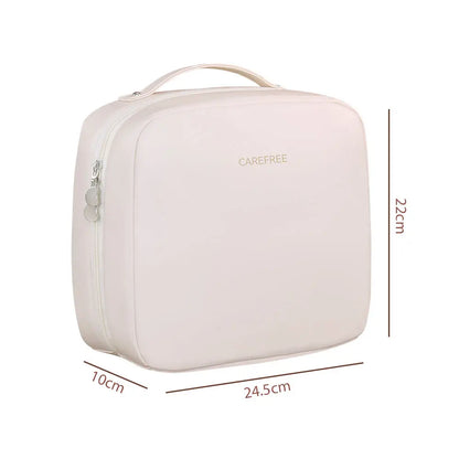 Professional Stand up Cosmetic Bag Large Capacity Travel Toiletry Organizer With Multiple Compartments Portable Storage Pouch