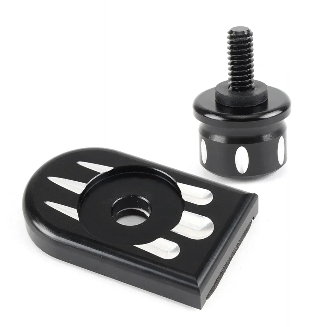 Motorcycle Universal Rear Fender Seat Screw Bolt Nut Knob Cover For Harley Sportster Fatboy Dyna Softail V-ROD Touring Tri Glide